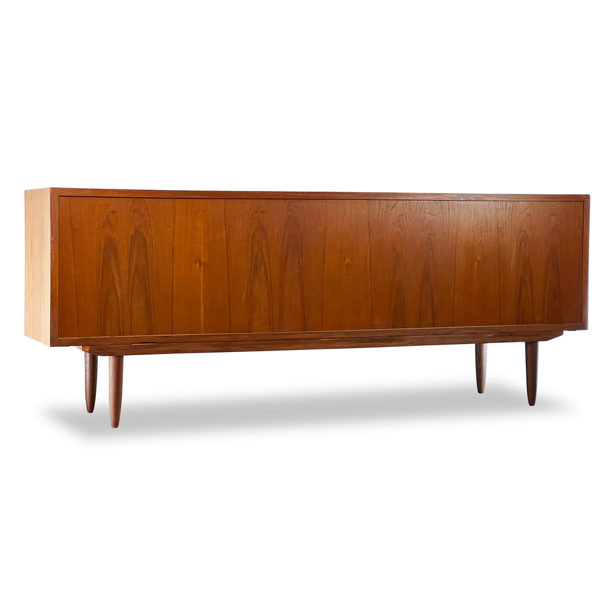 Teak Tambour Door Sideboard by Sven Aage Larsen