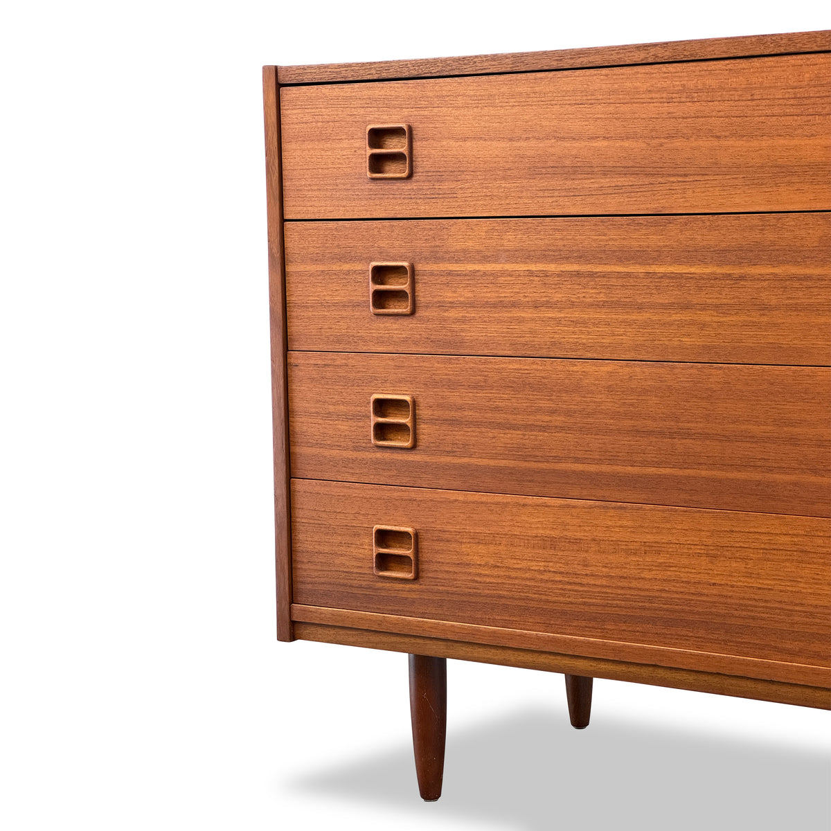 Teak Four Drawer Dresser