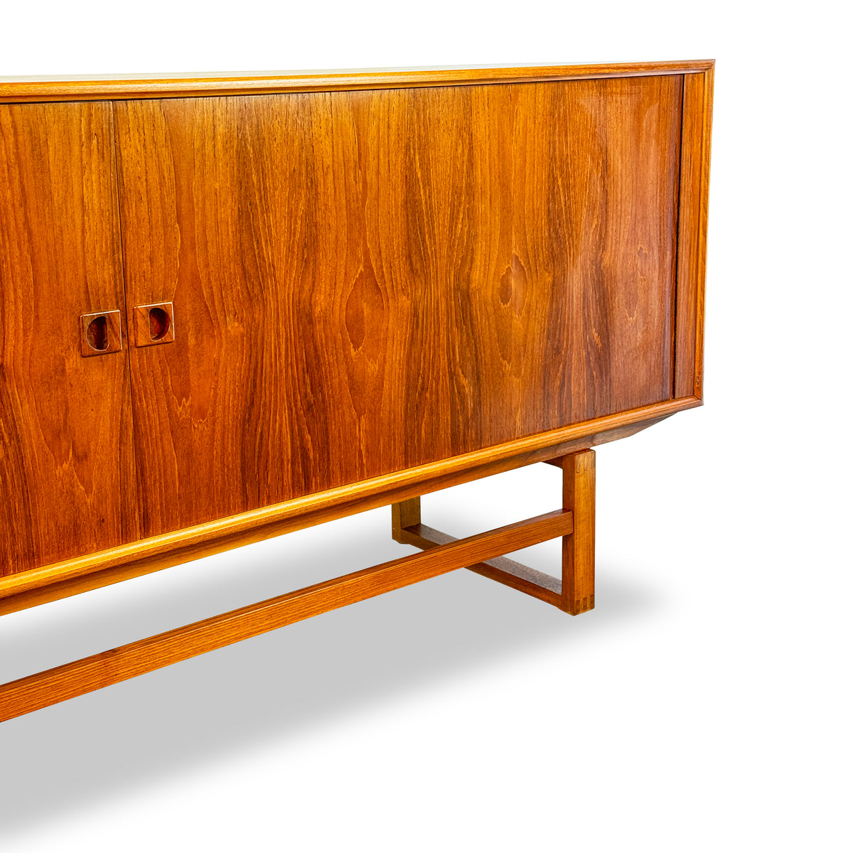 Teak Tambour Door Sideboard by Axel Christensen