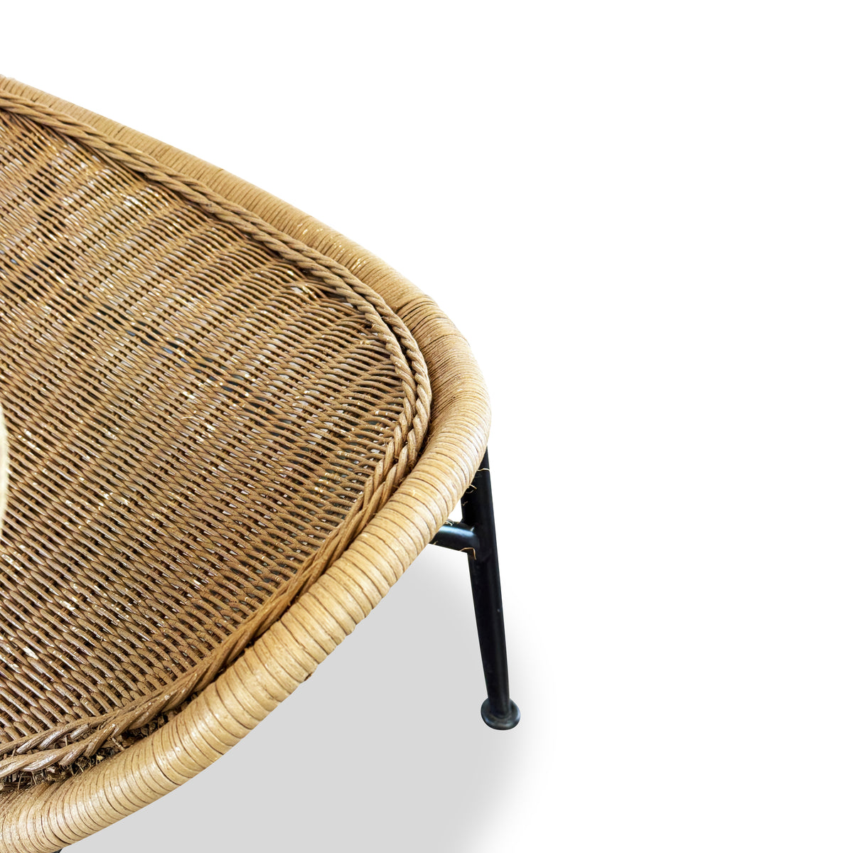 Wicker Clam Shell Chairs in the Style of Salterini