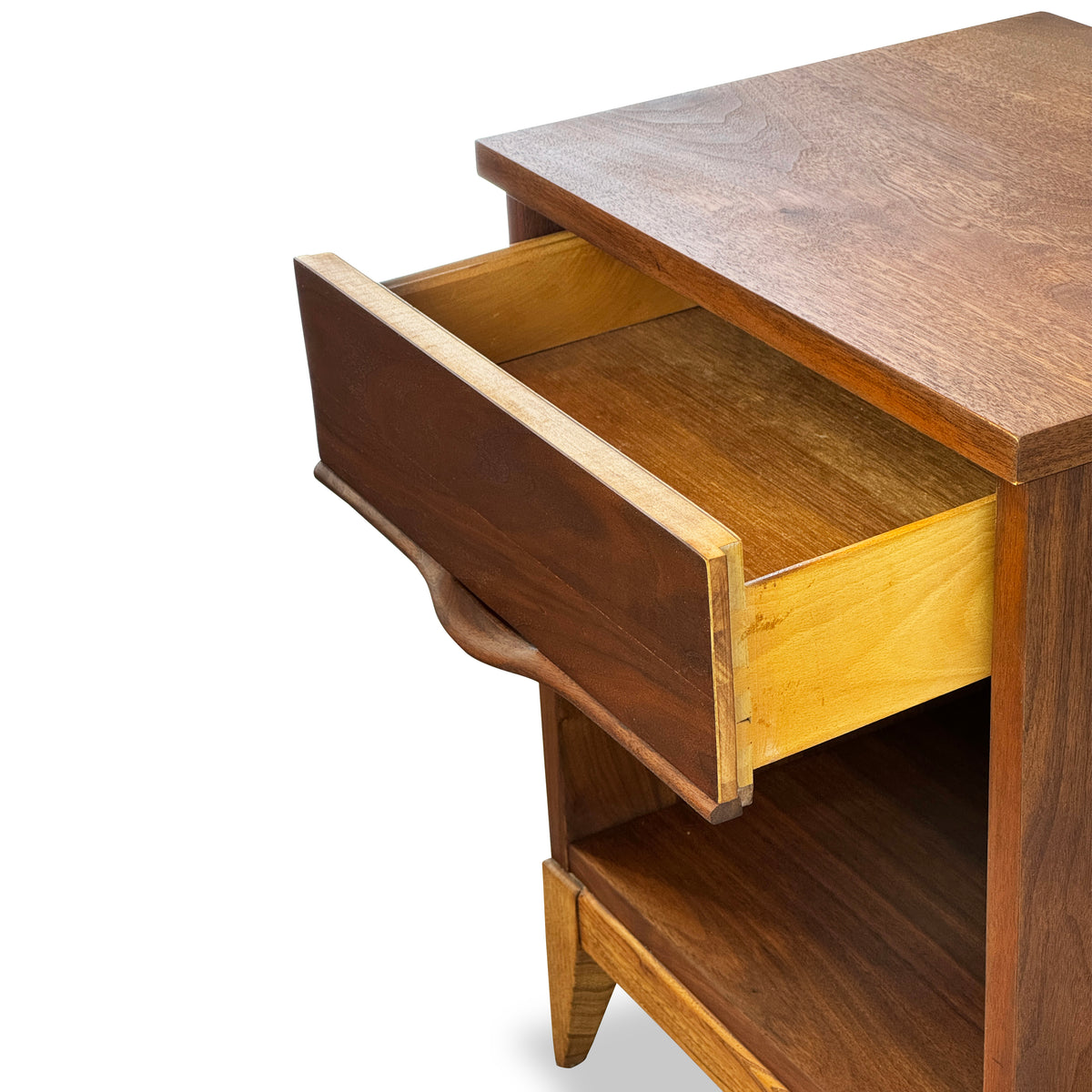 Walnut Nightstand by Kaufman Furniture