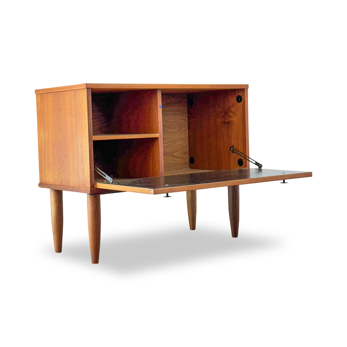 Teak Drop Down Cabinet