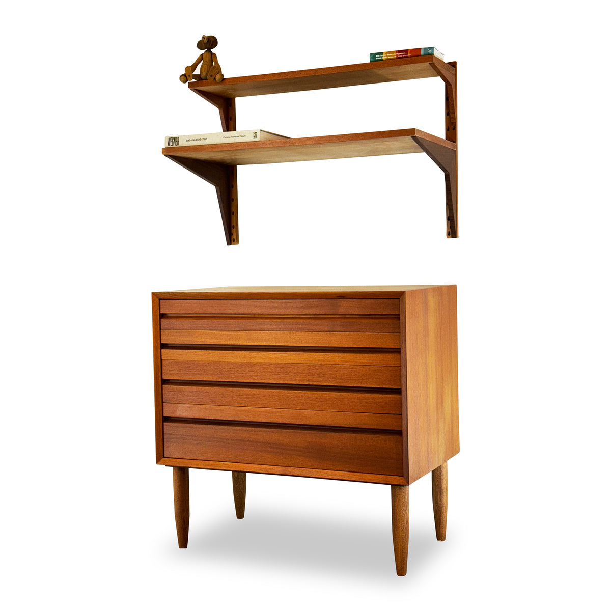 Teak Four Drawer Dresser by Cado