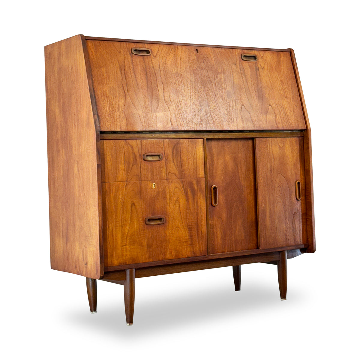 Teak Secretary Desk