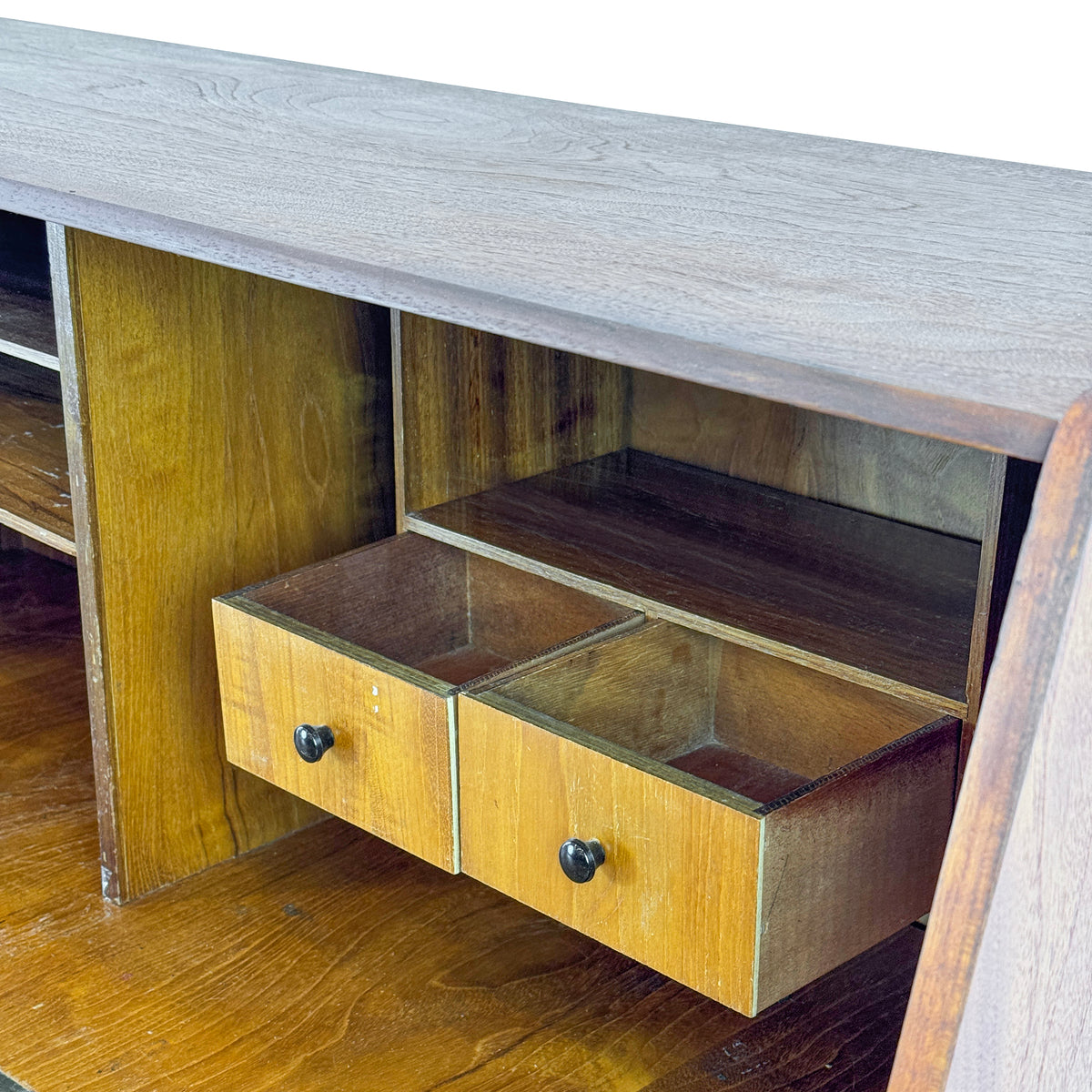 Teak Secretary Desk