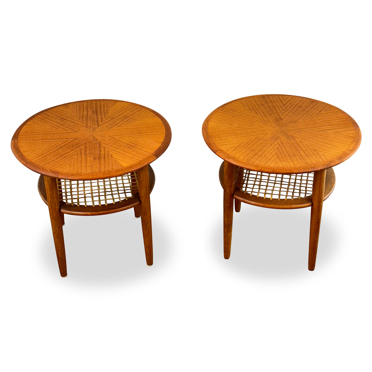 Pair of Teak End Tables