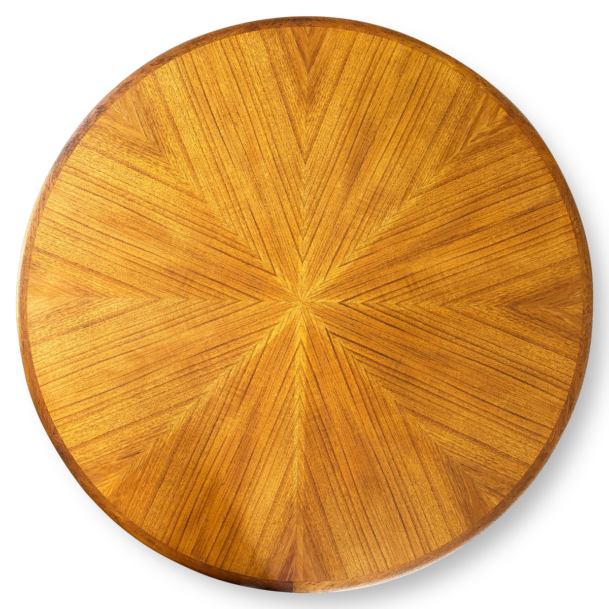 Round Mid Century Teak Coffee Table