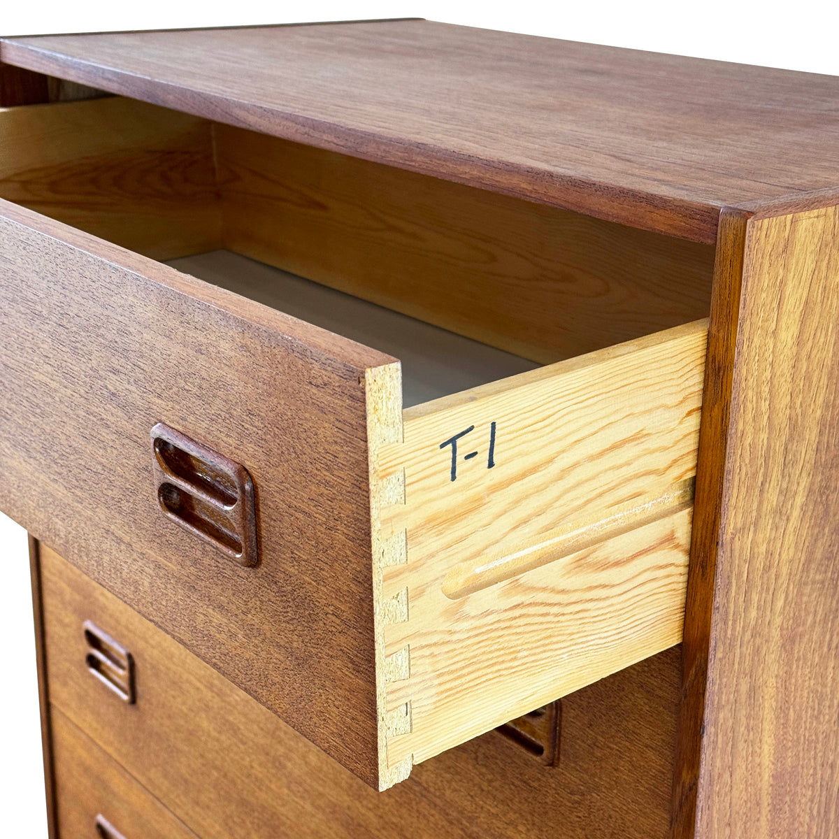 Teak Highboy Dresser