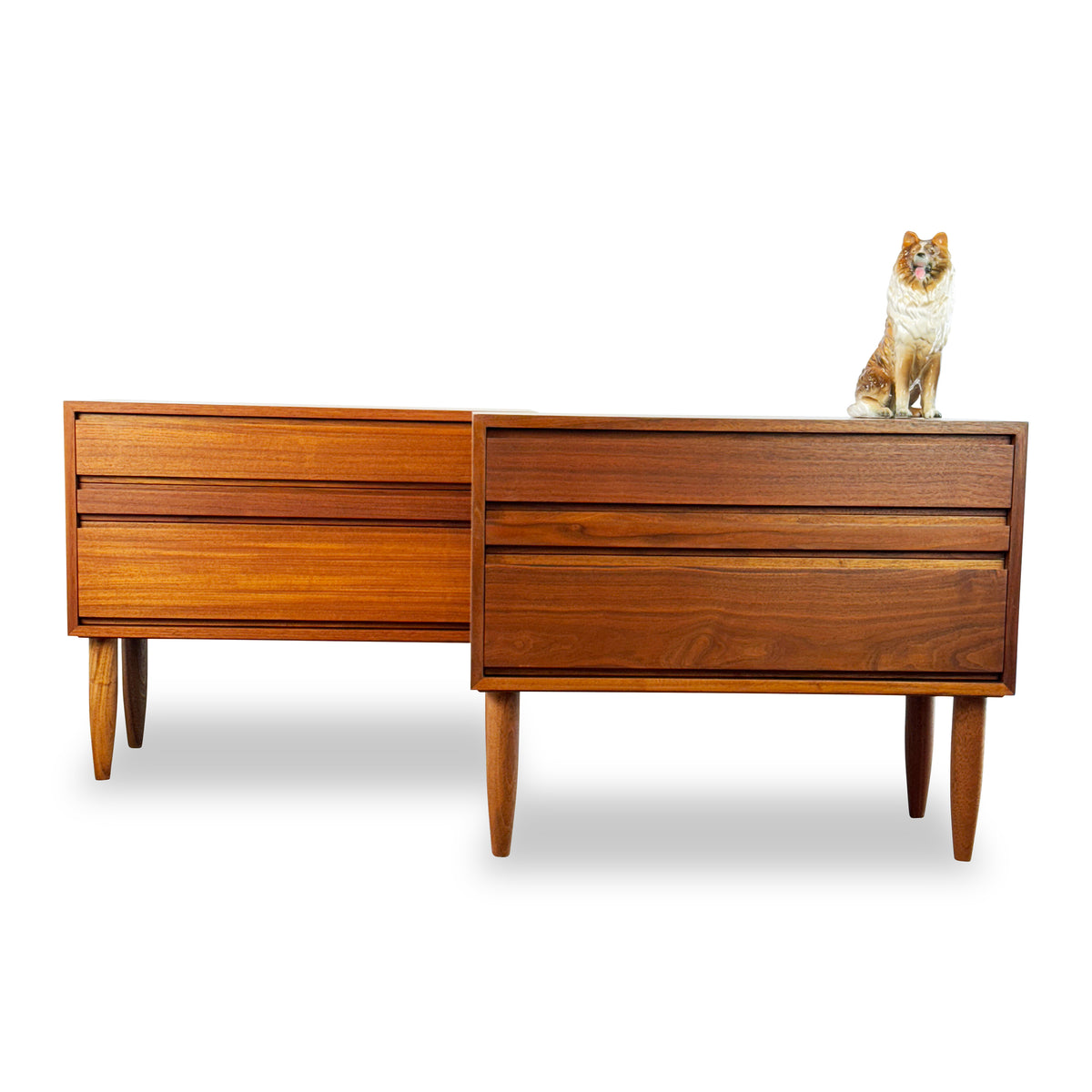 Walnut Three Drawer Chest/Nightstand