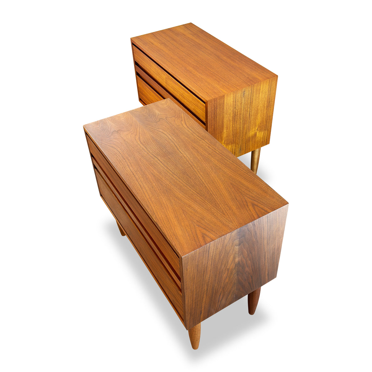 Walnut Three Drawer Chest/Nightstand