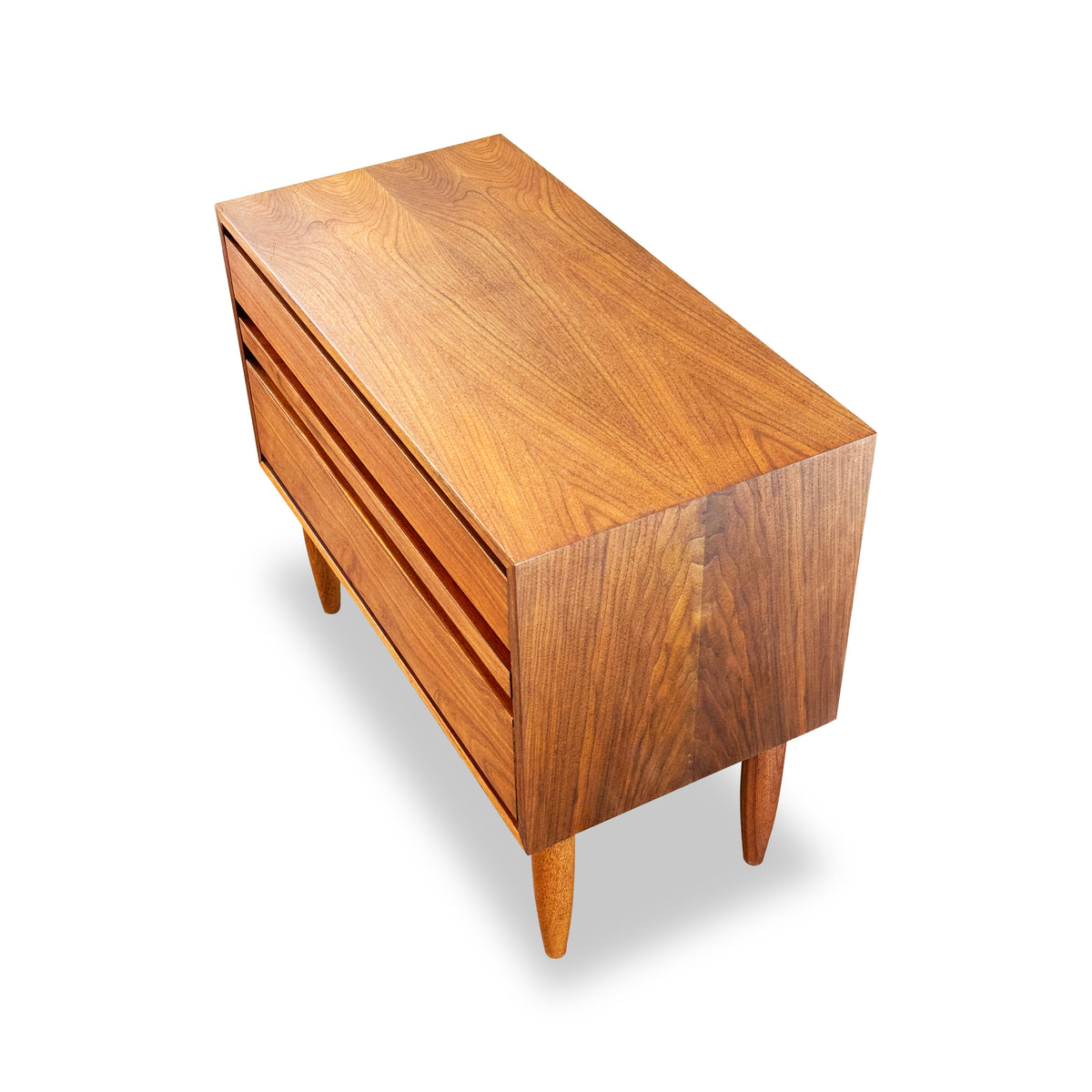 Walnut Three Drawer Chest/Nightstand