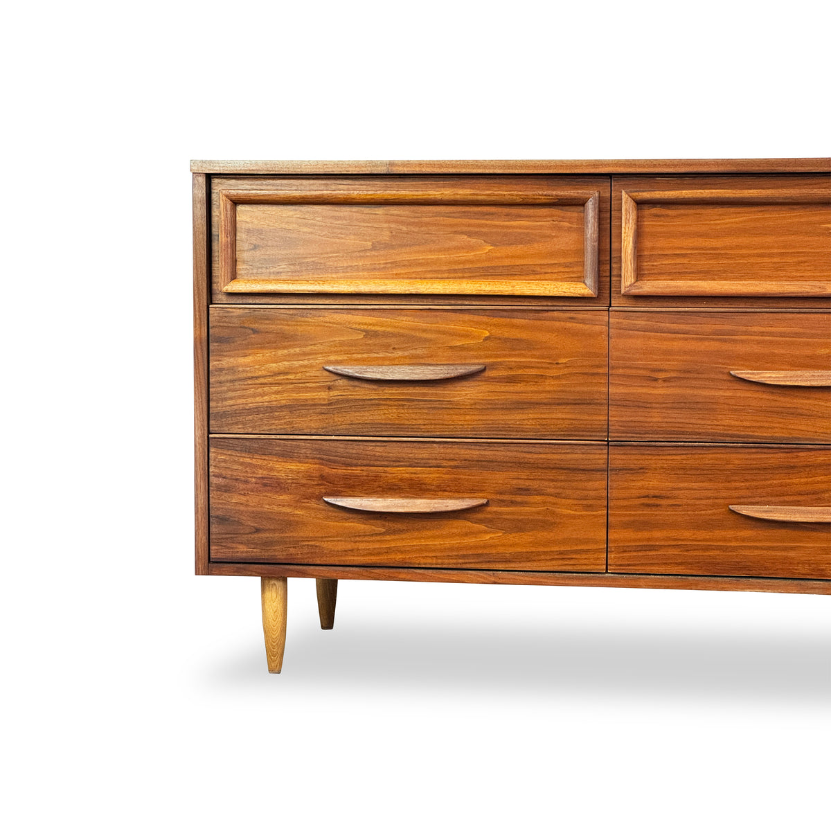 Walnut Nine Drawer Dresser