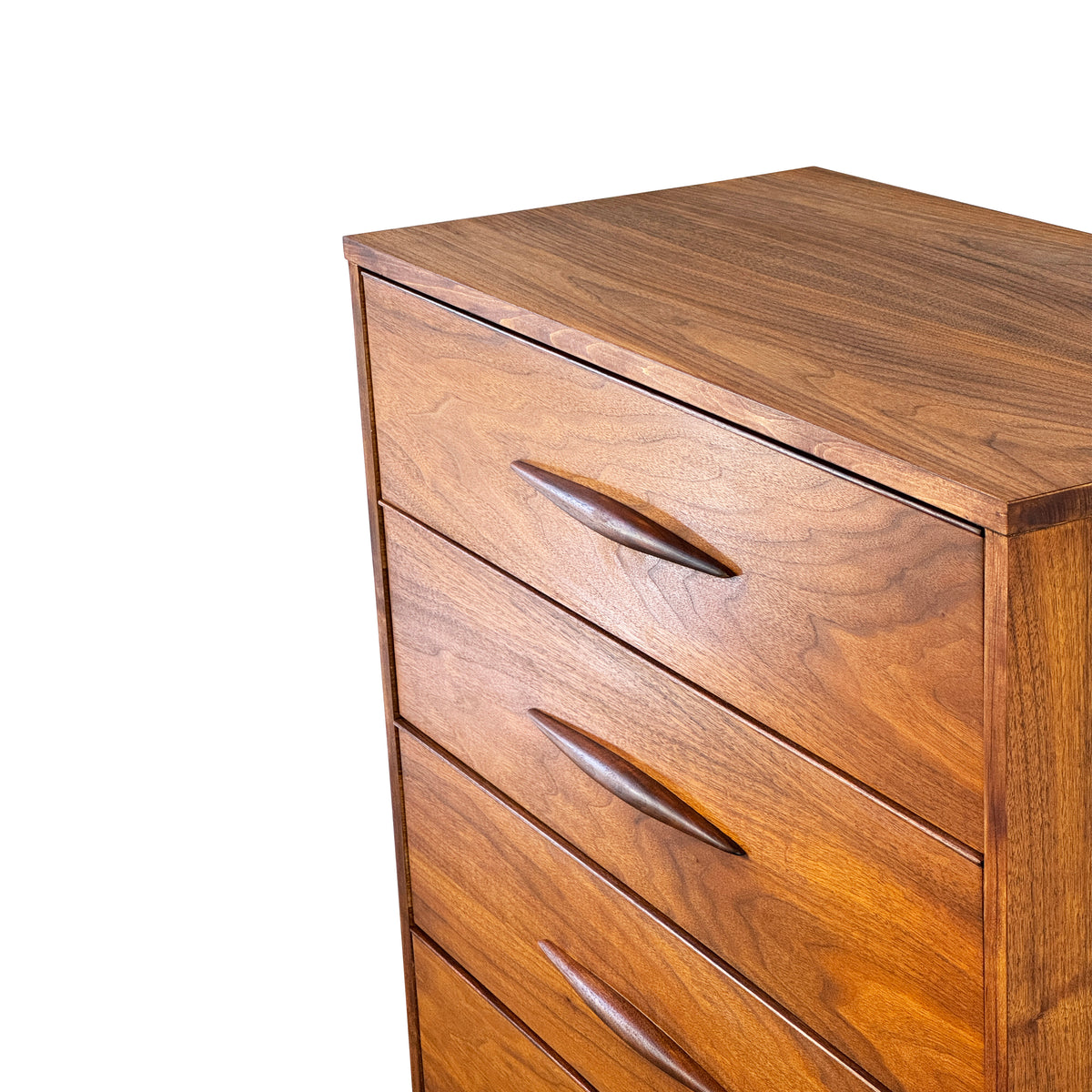 Walnut Four Drawer Highboy