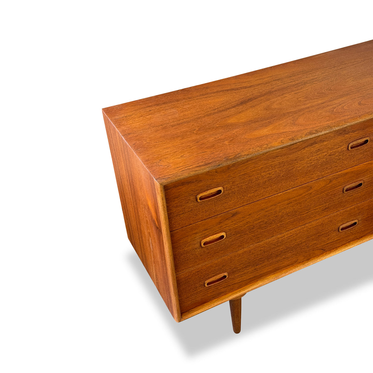 Teak Six Drawer Dresser
