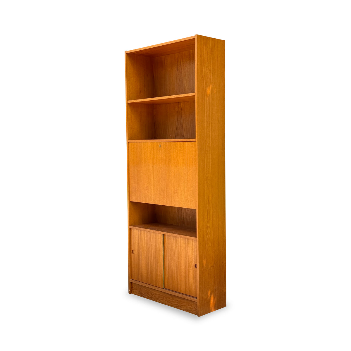Teak Bookcase Cabinet