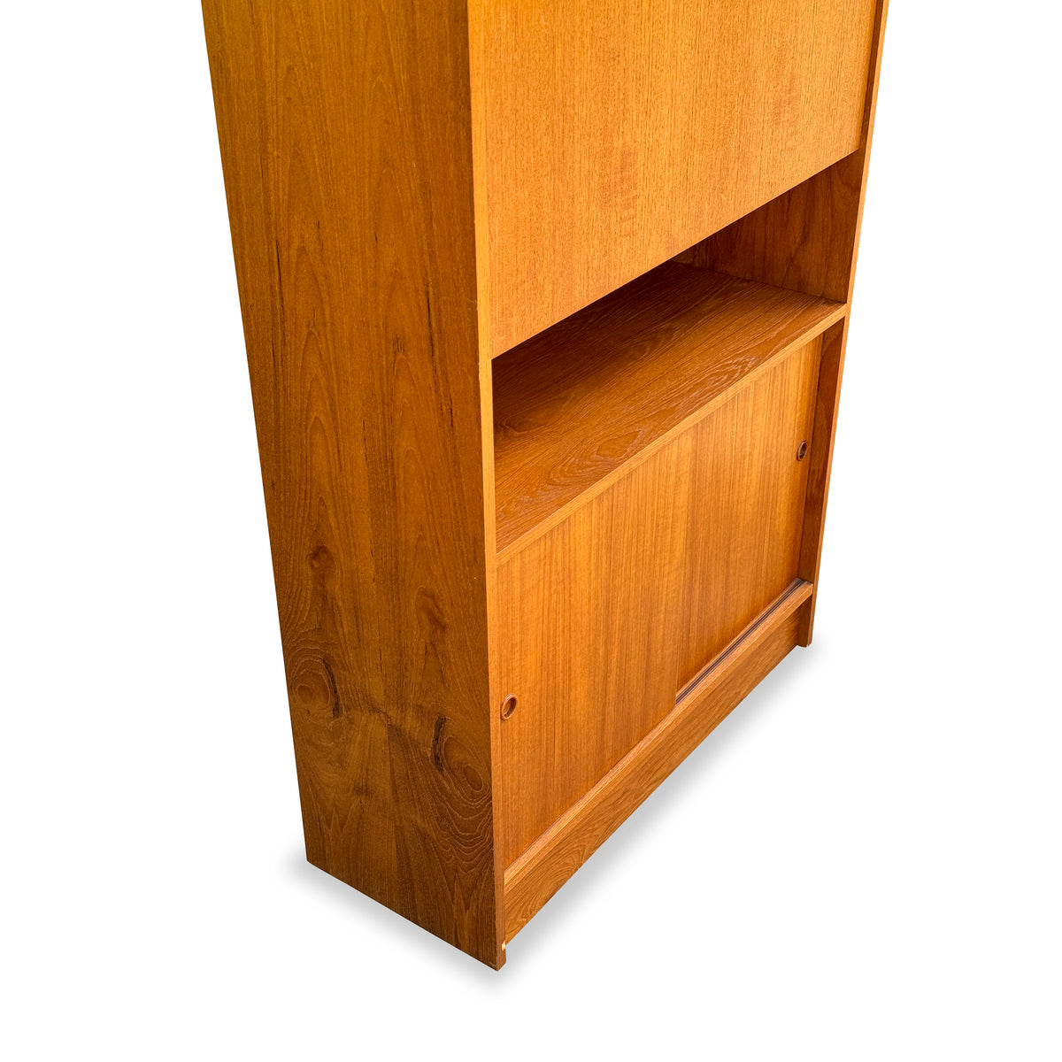 Teak Bookcase Cabinet