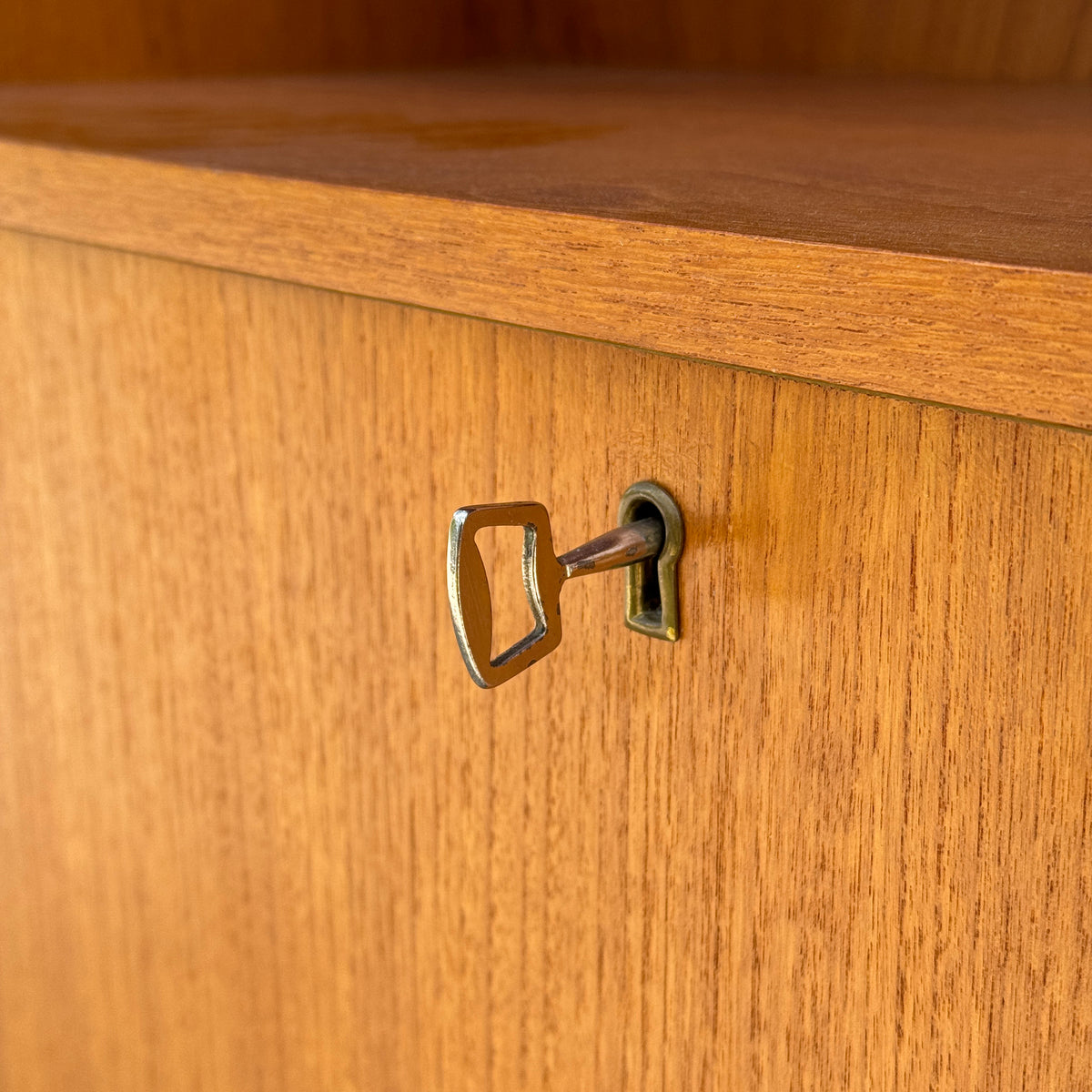 Teak Bookcase Cabinet