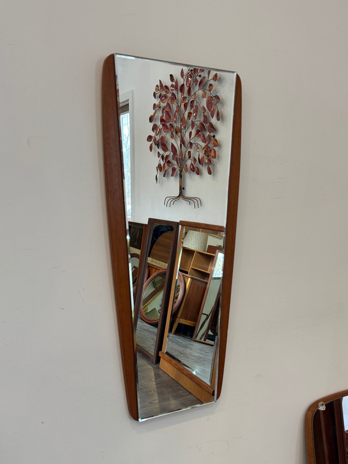 Teak Mirror #1231
