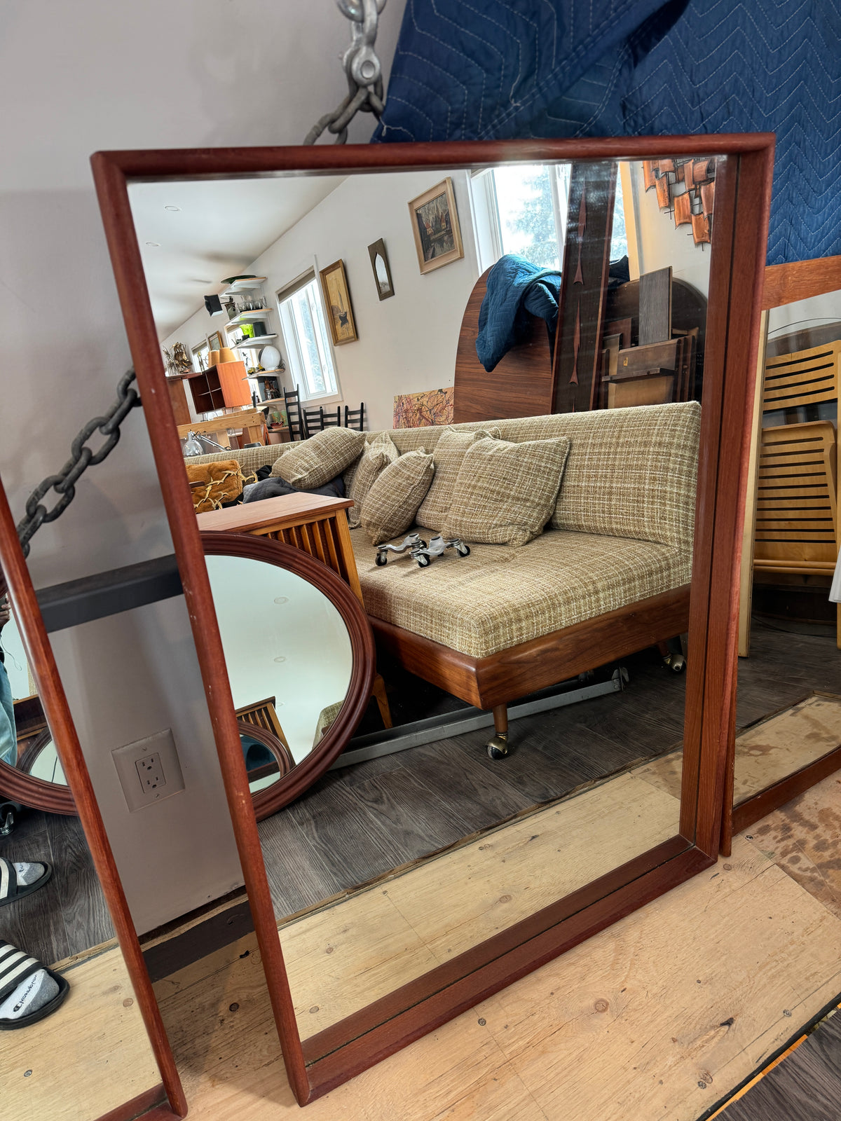 Teak Mirror #1221