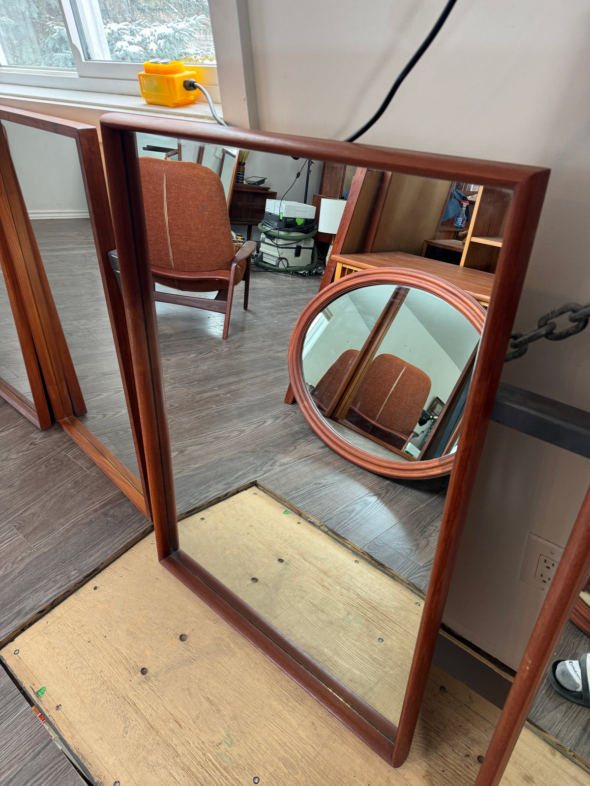 Teak Mirror #1223