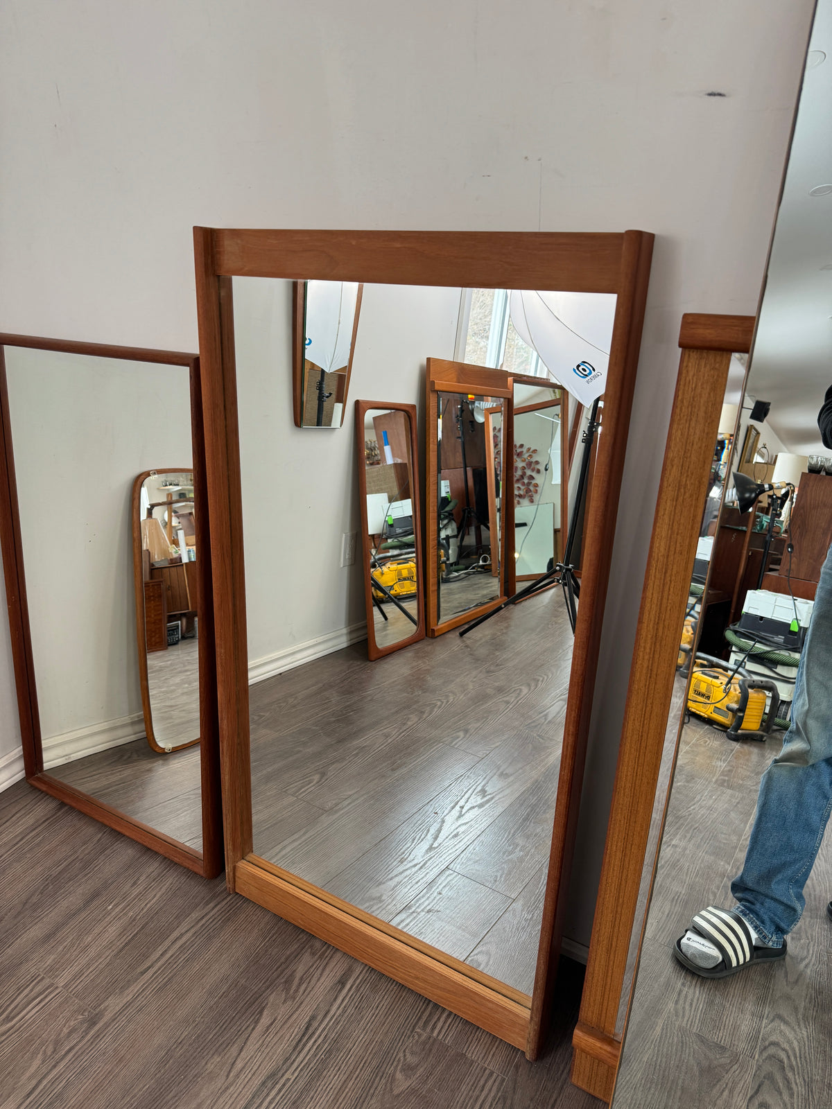Teak Mirror #1228