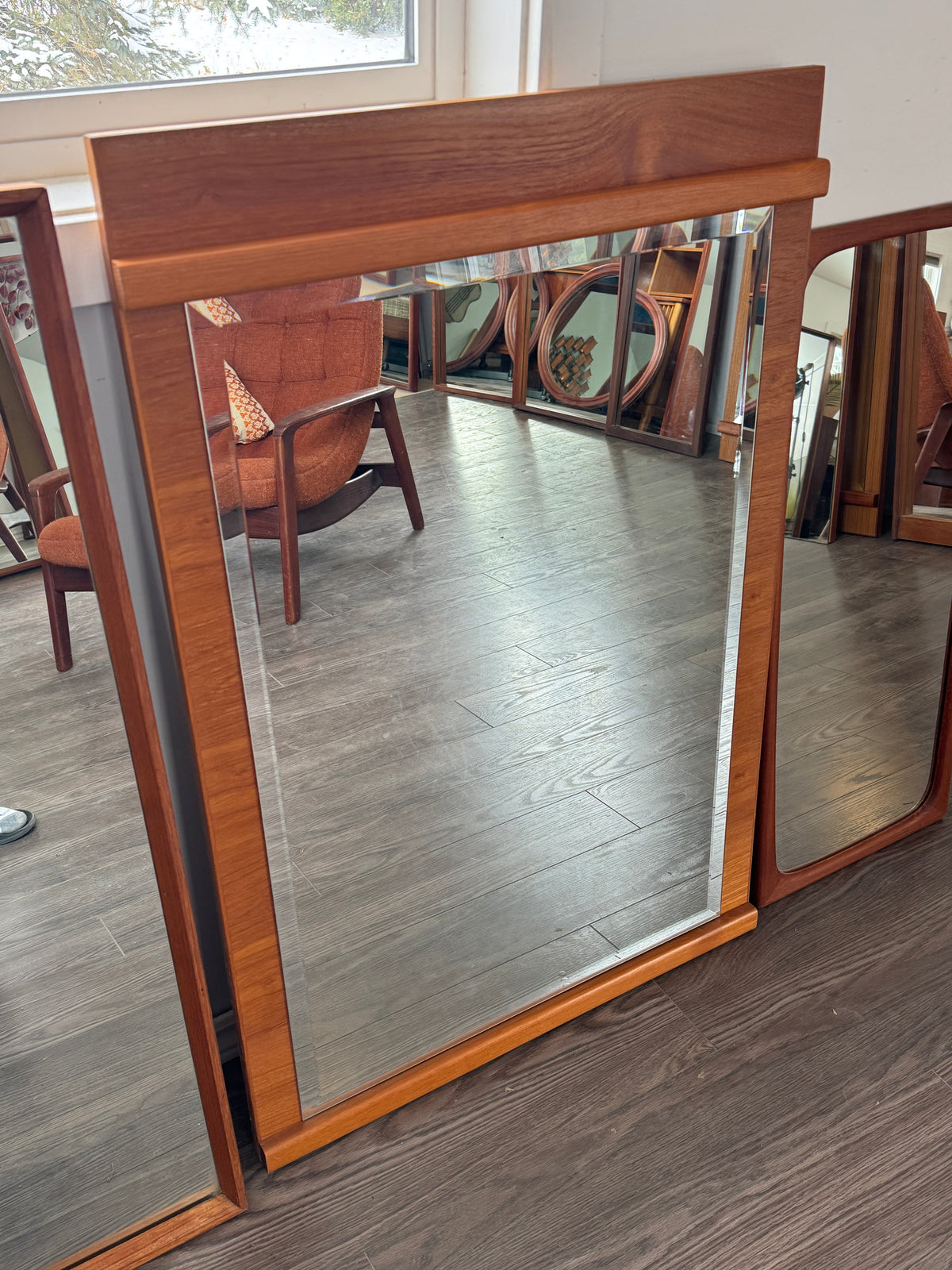 Teak Mirror #1233