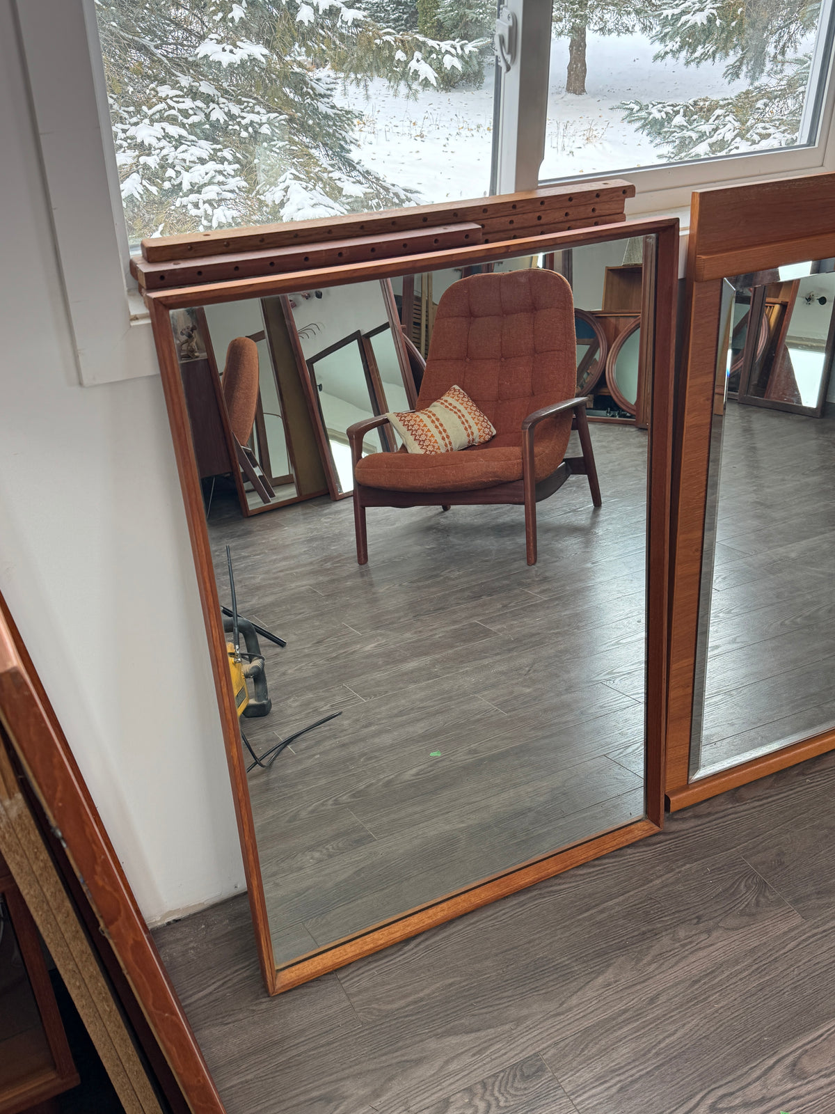 Teak Mirror #1234