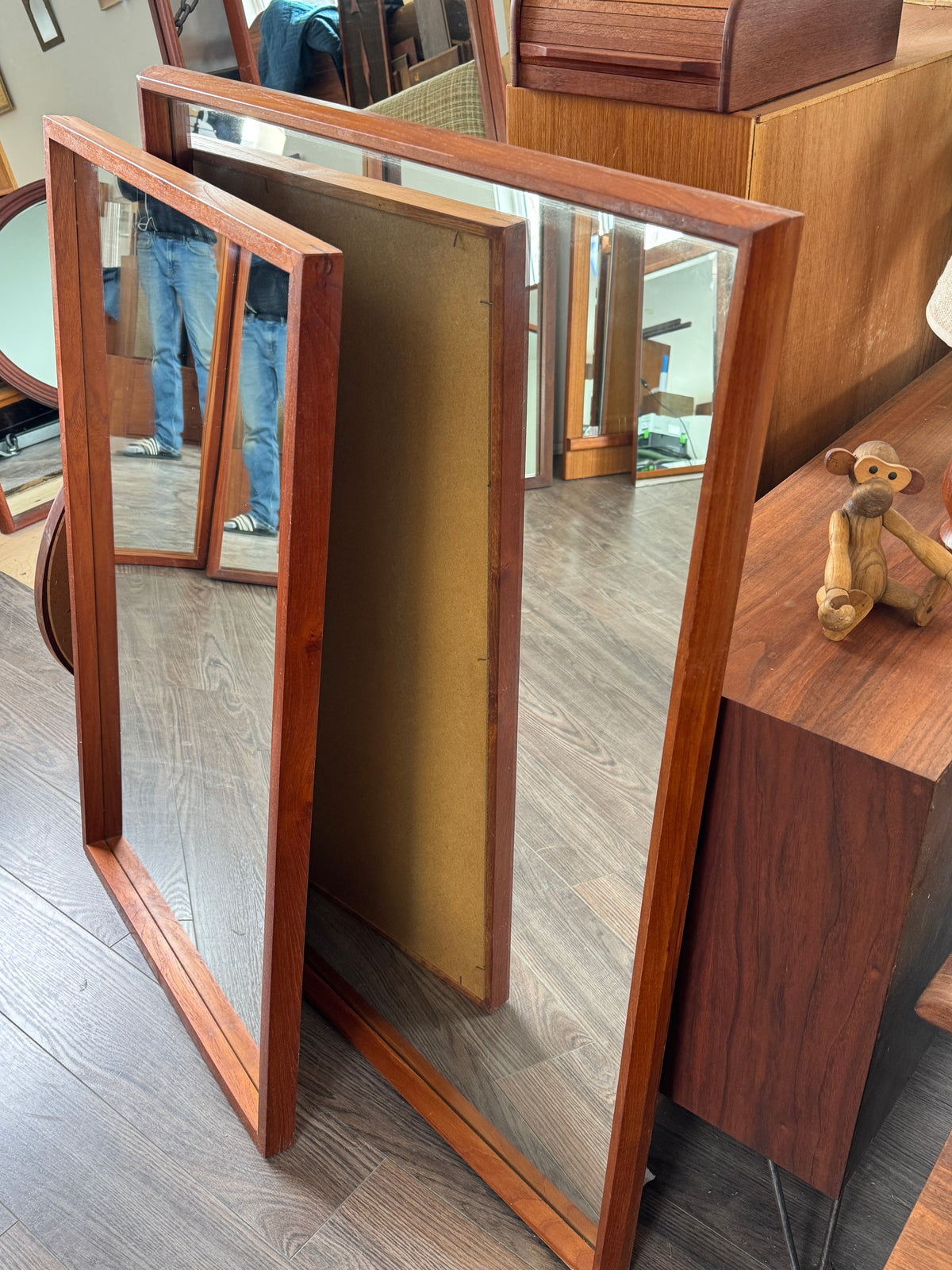 Teak Mirror #1236
