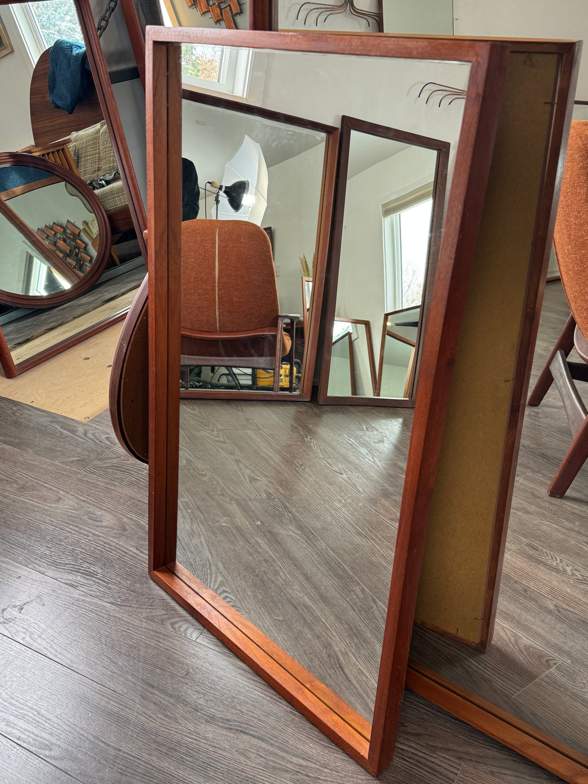 Teak Mirror #1237
