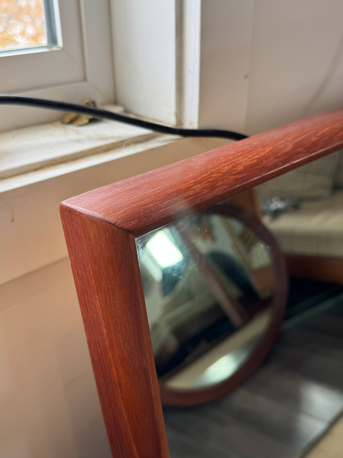 Teak Mirror #1223