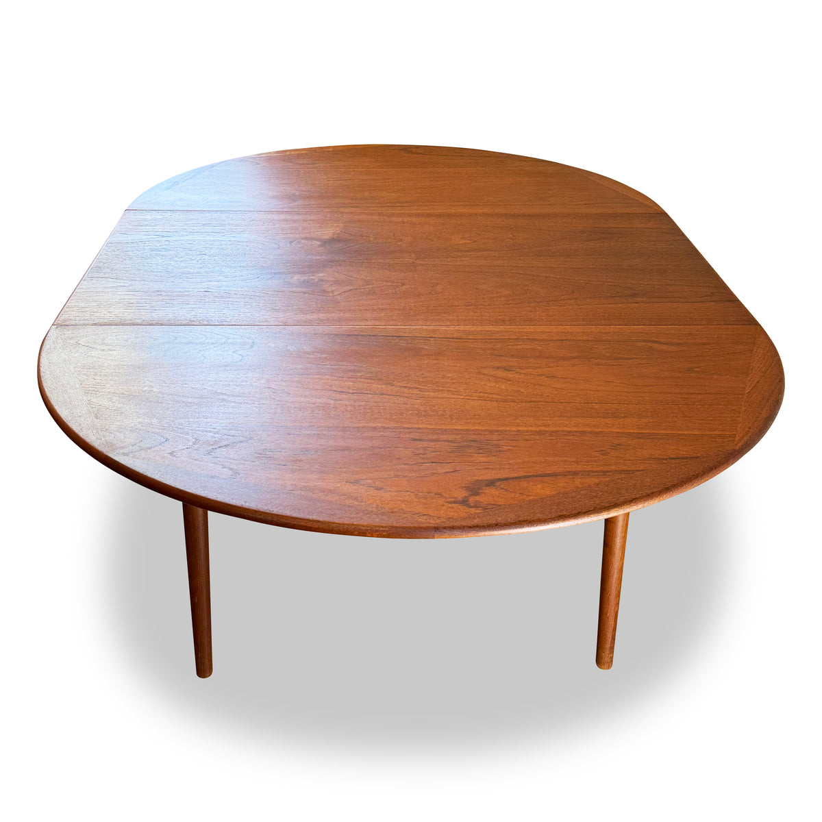 Round Extendable Teak Dining Table