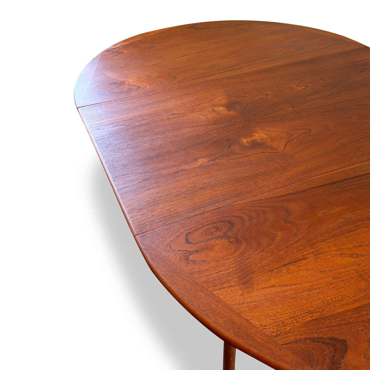 Round Extendable Teak Dining Table