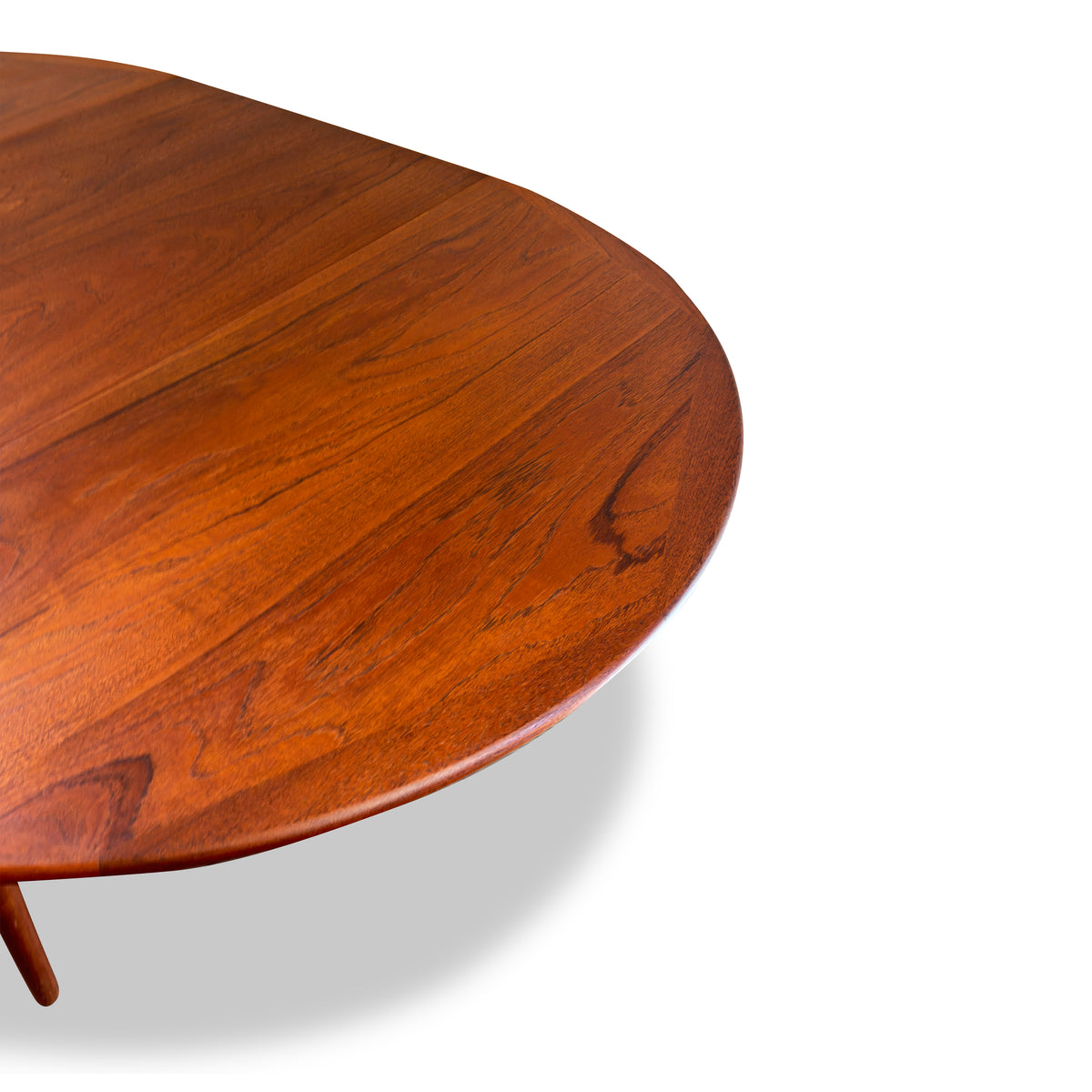 Round Extendable Teak Dining Table