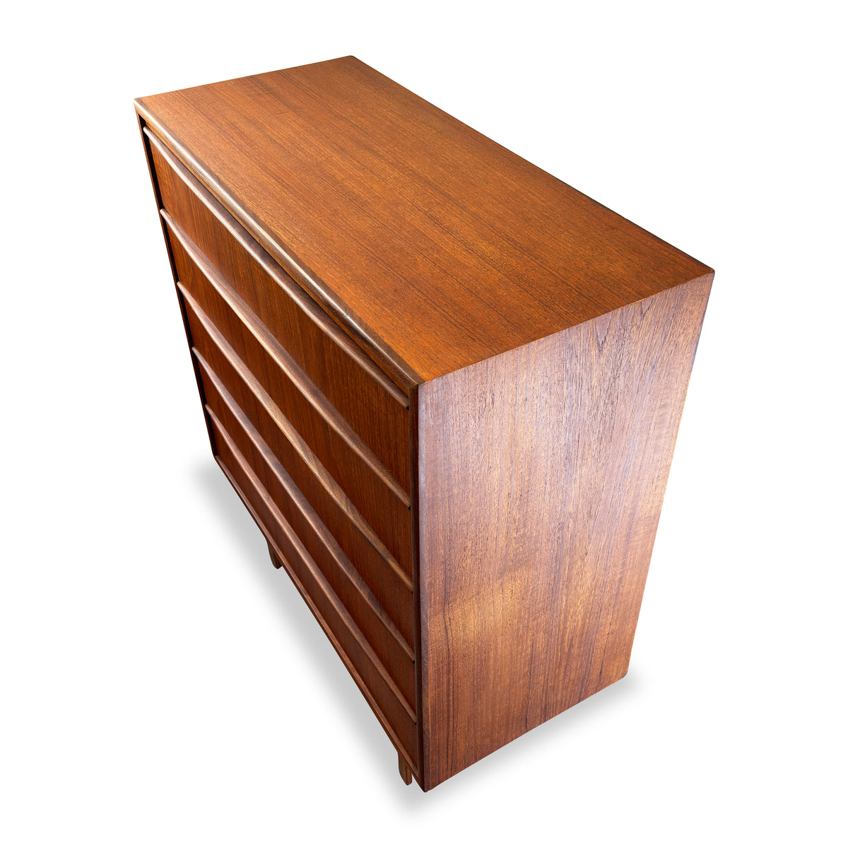 Mid Century Teak Highboy Dresser