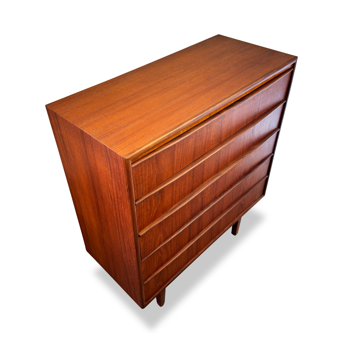 Mid Century Teak Highboy Dresser