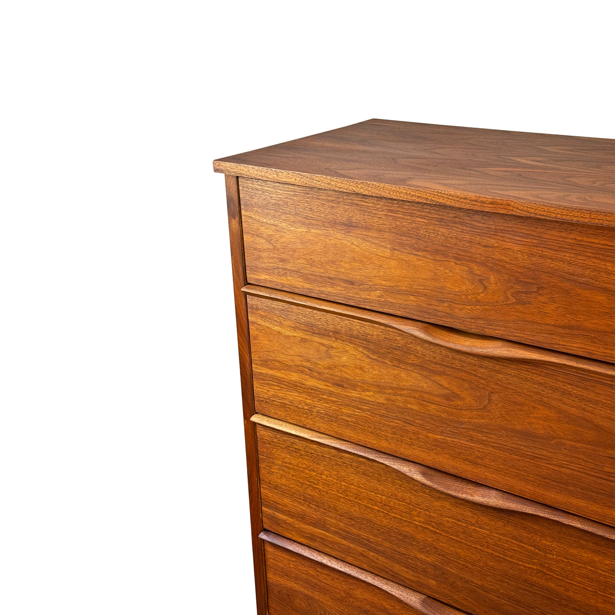 Walnut Four Drawer Highboy