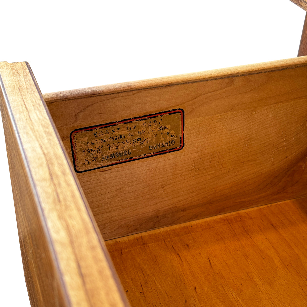Walnut Four Drawer Highboy