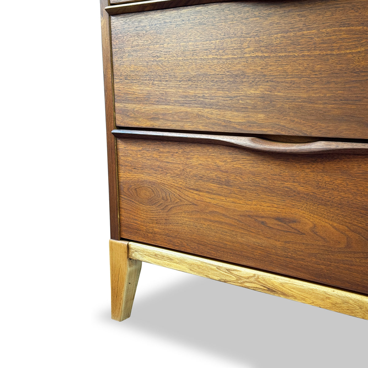 Walnut Four Drawer Highboy