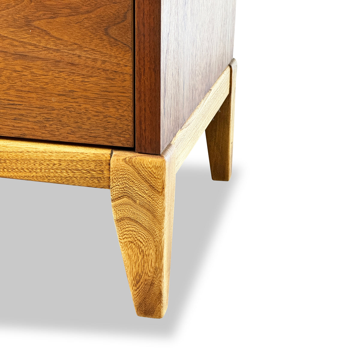 Walnut Three Drawer Dresser