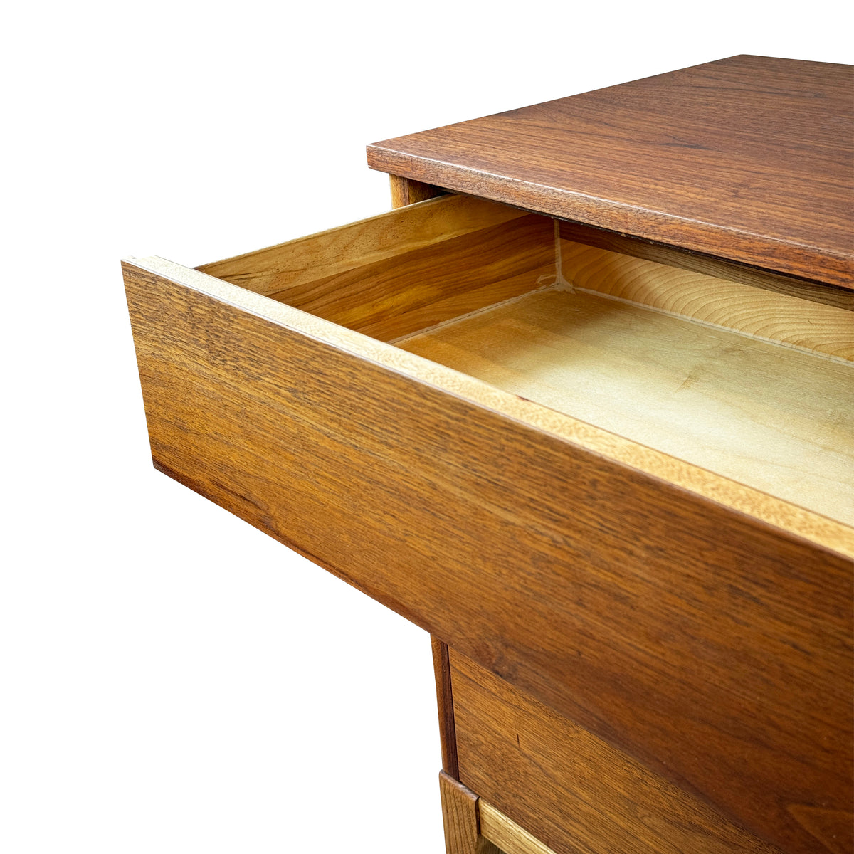 Walnut Three Drawer Dresser