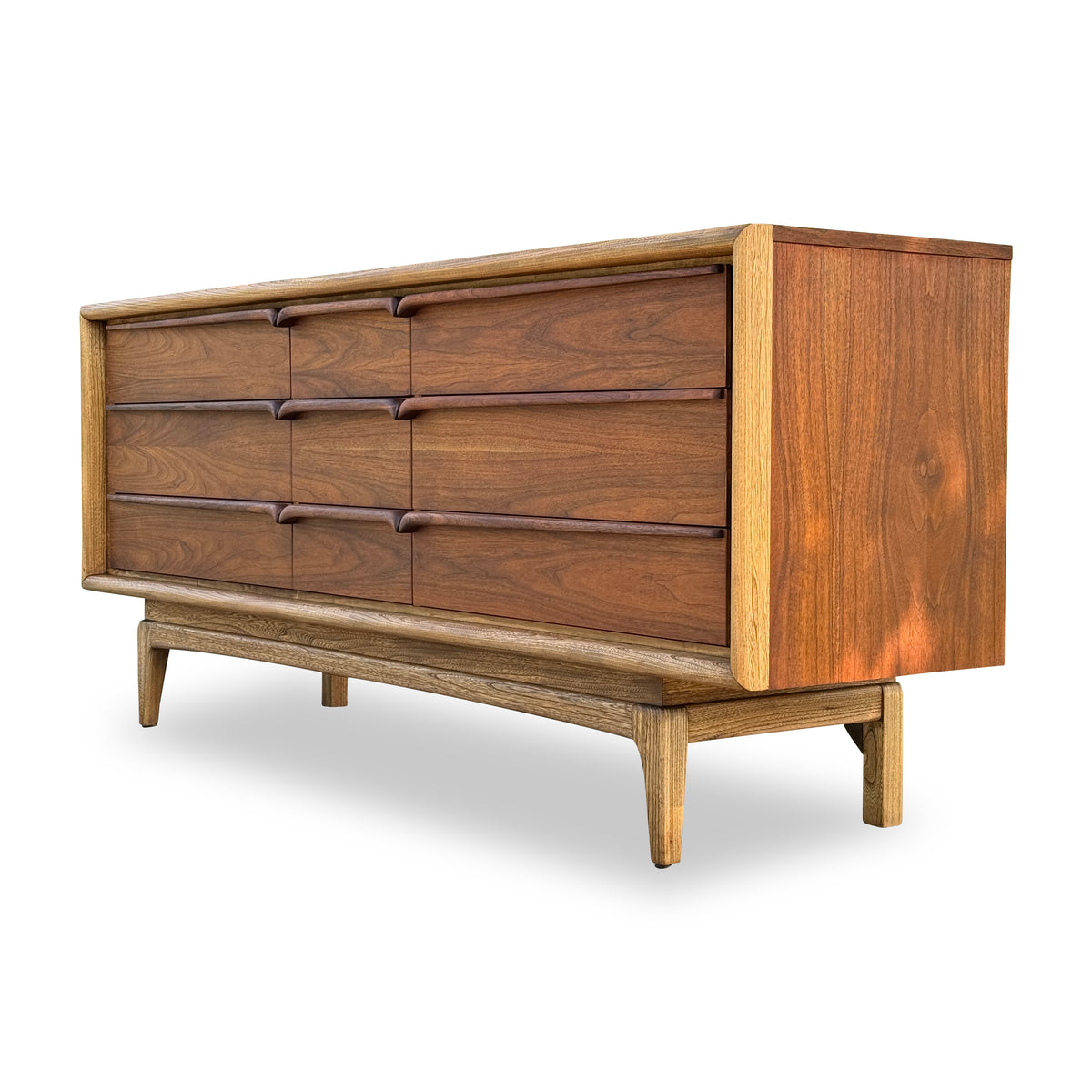 Walnut and Ash Dresser by United Furniture