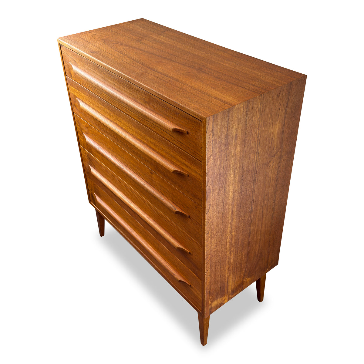 Teak Highboy Dresser
