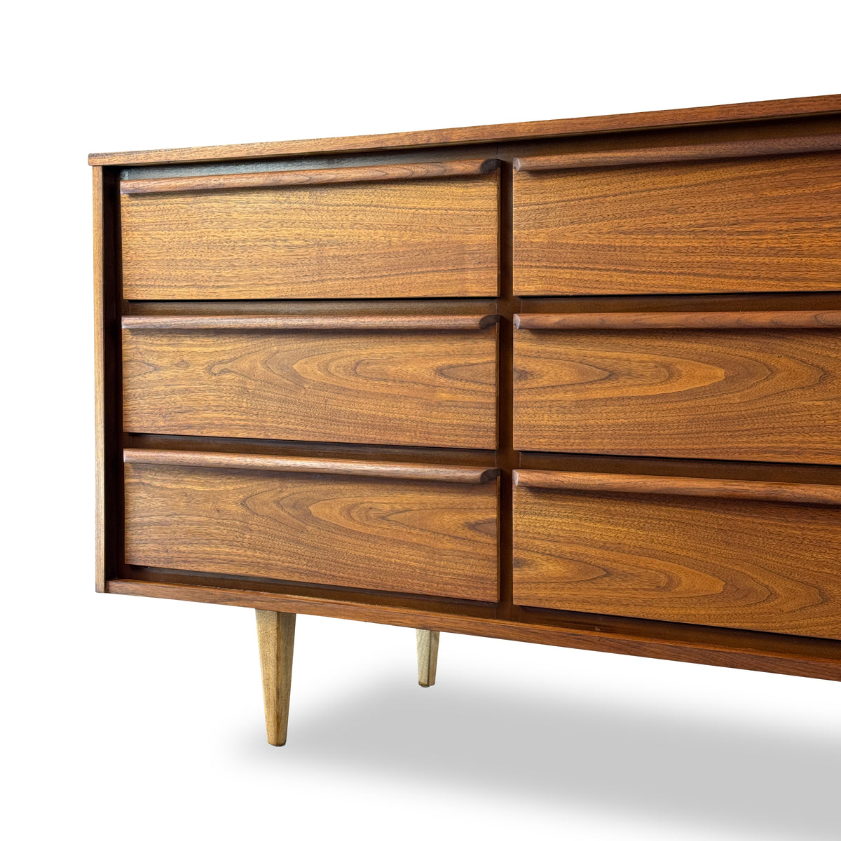 Mid Century Walnut Dresser by HPL