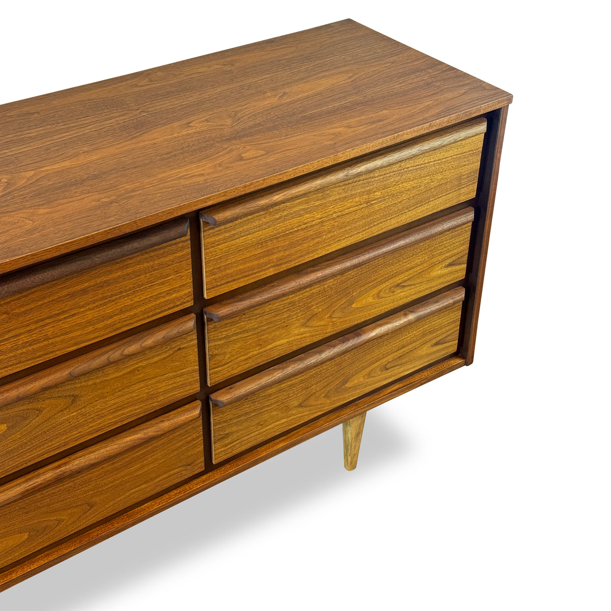 Mid Century Walnut Dresser by HPL