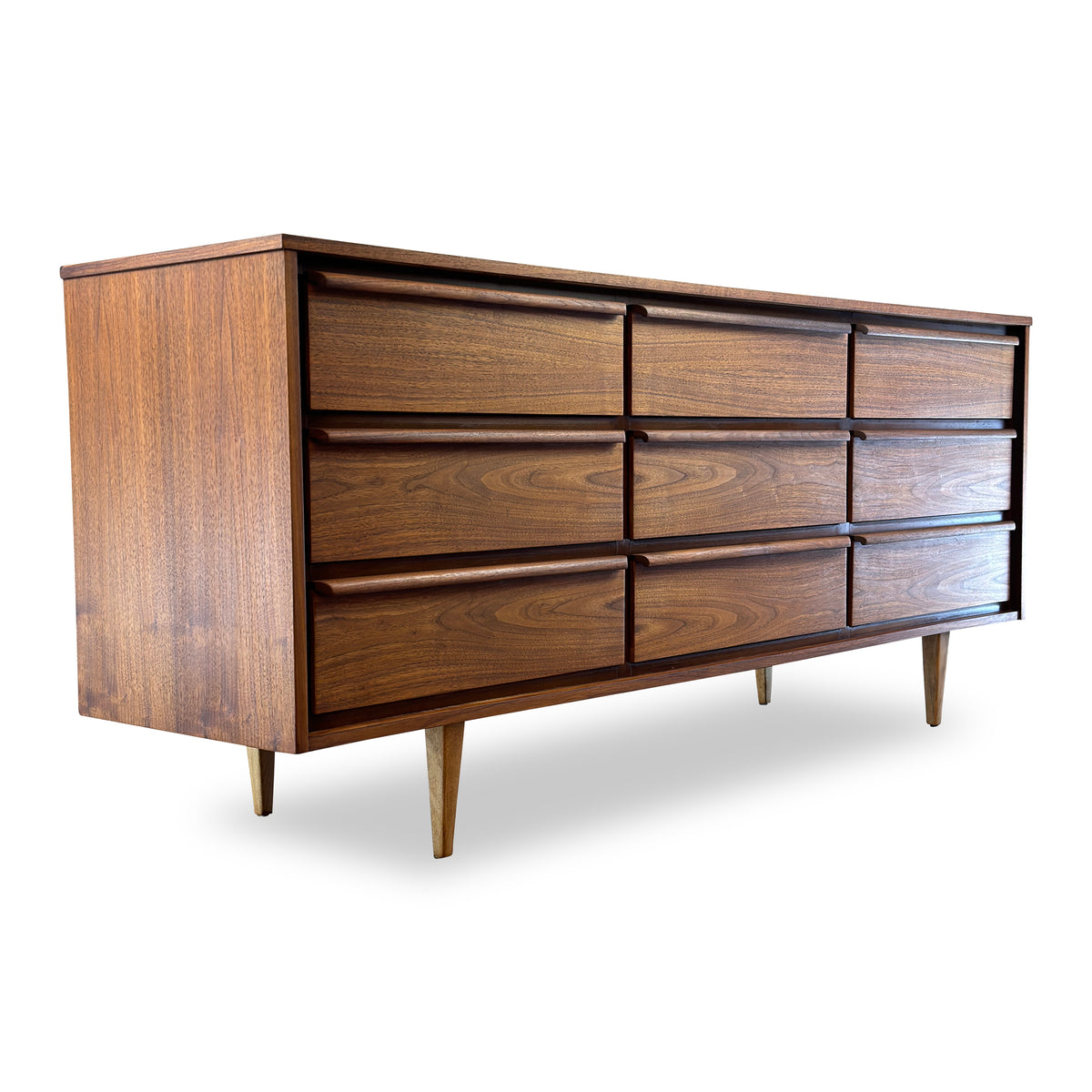 Mid Century Walnut Dresser by HPL