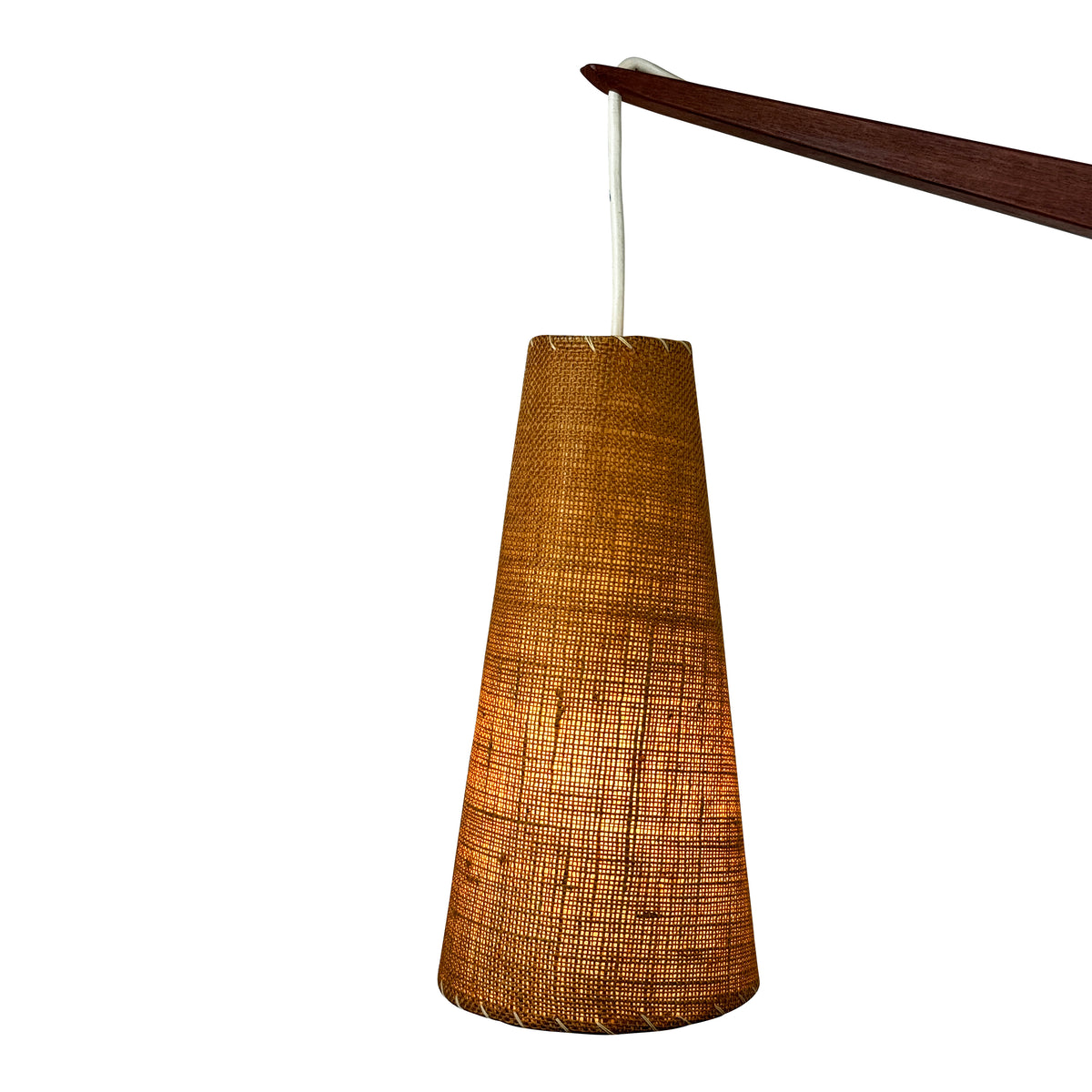 Teak Wall Mounted Swing Lamp