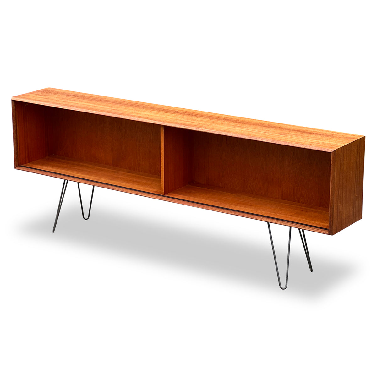 Teak Low Bookcase