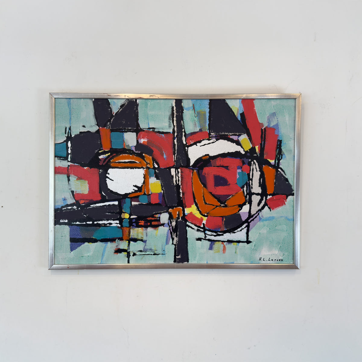 Abstract Oil Painting by H.L. Larsen