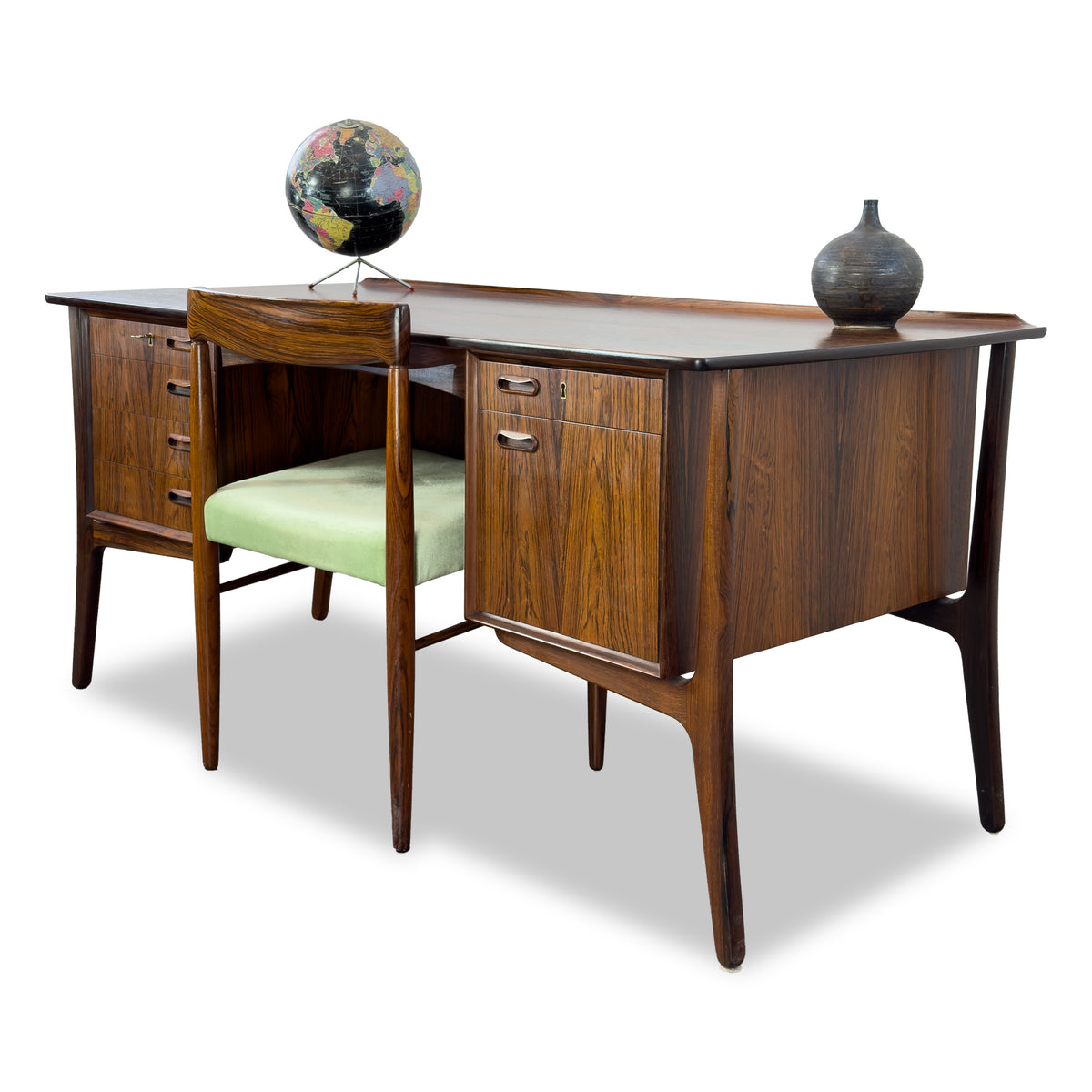 Rosewood Desk by Svend Aage Madsen