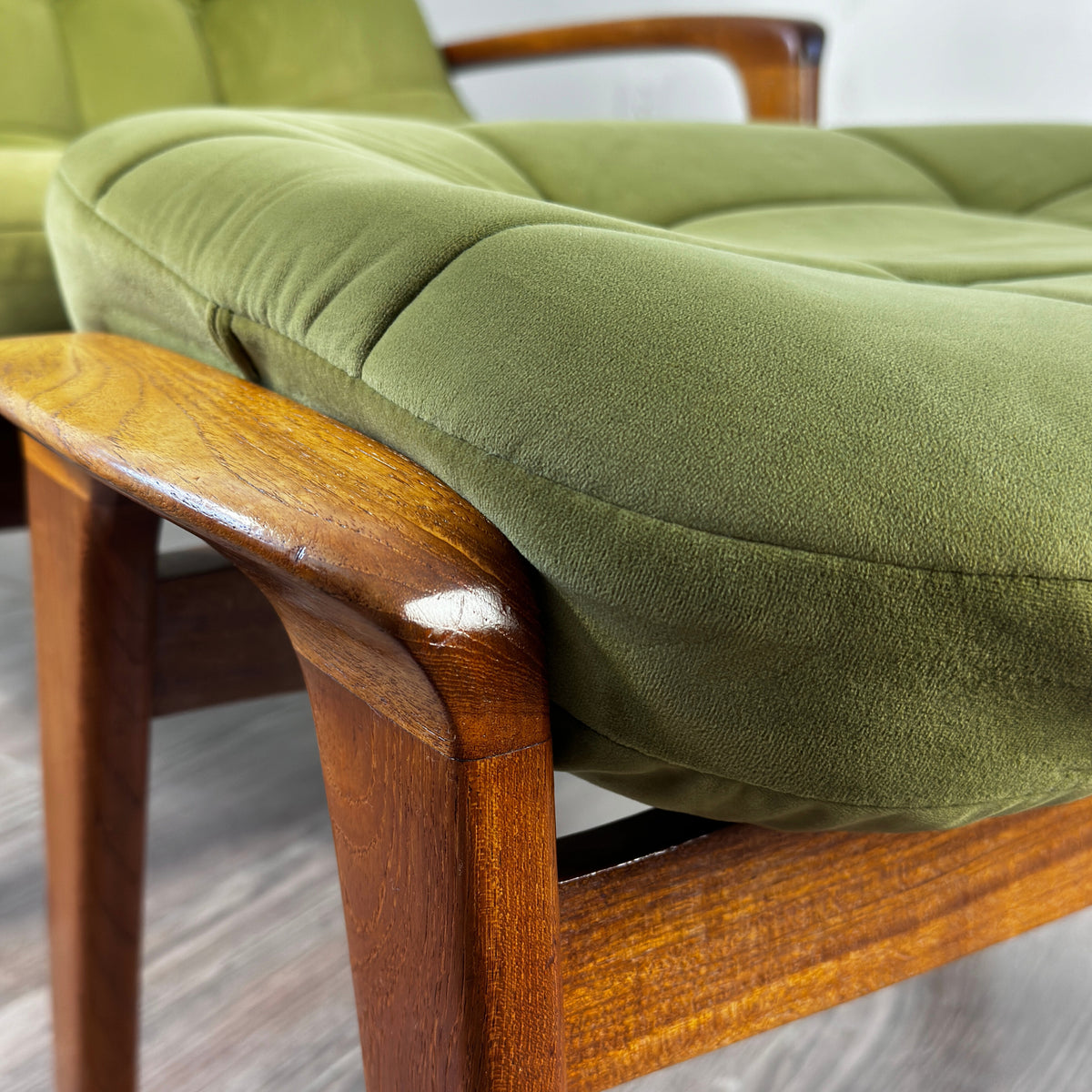 R. Huber Scoop Chair and Ottoman